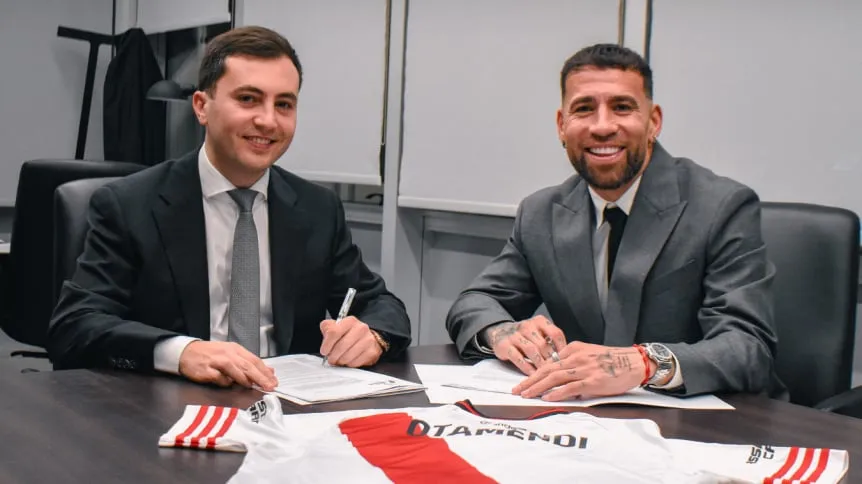 Otamendi firmó con River y se convirtió en el primer refuerzo para la segunda mitad del año