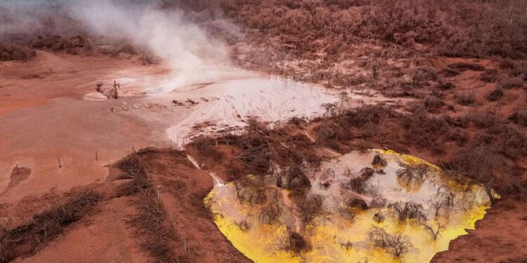 Fuga de gas y derrame aceitoso devastan 20 hectáreas de bosque y ganadería en Lomas de Olmedo