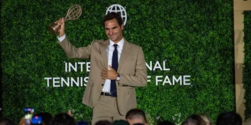 Roger Federer inmortalizado en el Salón de la Fama del Tenis