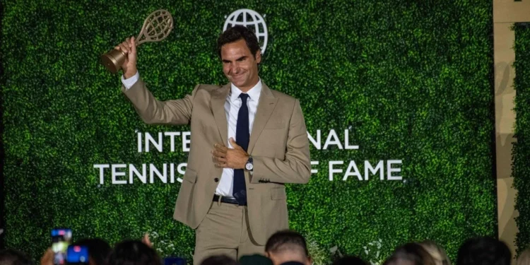 Roger Federer inmortalizado en el Salón de la Fama del Tenis