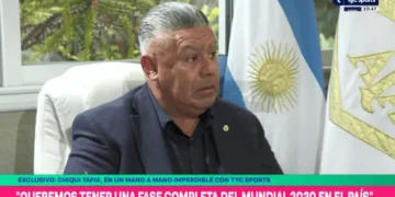 Claudio Tapia reveló que gestiona para que la Selección Argentina dispute toda la fase de grupos del Mundial 2030 en el país