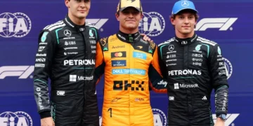 Lando Norris se quedó con la pole position en Zandvoort bajo la amenaza de lluvia y Franco Colapinto larga 14°