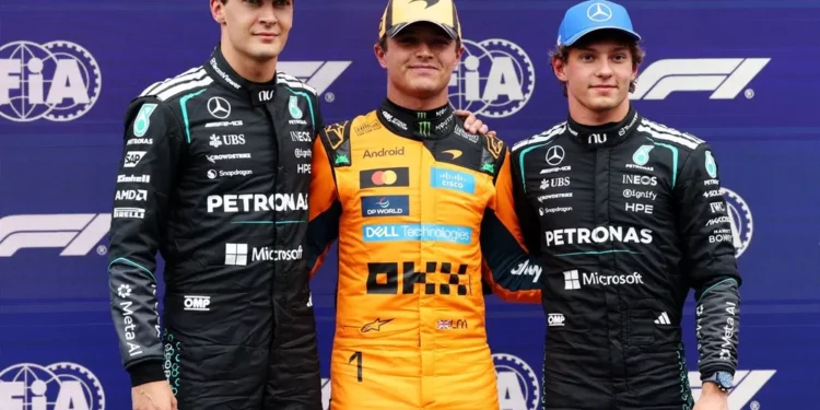 Lando Norris se quedó con la pole position en Zandvoort bajo la amenaza de lluvia y Franco Colapinto larga 14°