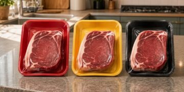 Guía para entender el código de colores en las bandejas de carne de supermercado y elegir el mejor corte