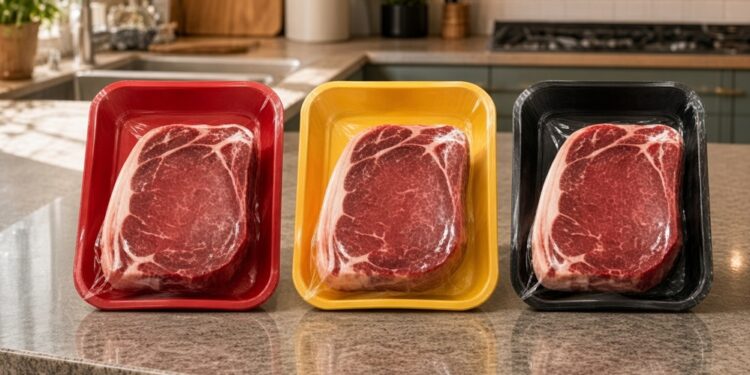 Guía para entender el código de colores en las bandejas de carne de supermercado y elegir el mejor corte